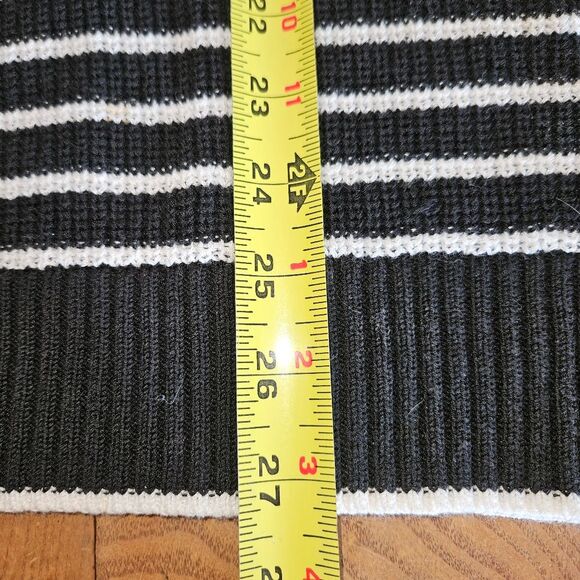 Calvin Klein Sleeveless Black White Nautical Stripe Sweater Womens XL Knitwear - Picture 7 of 8